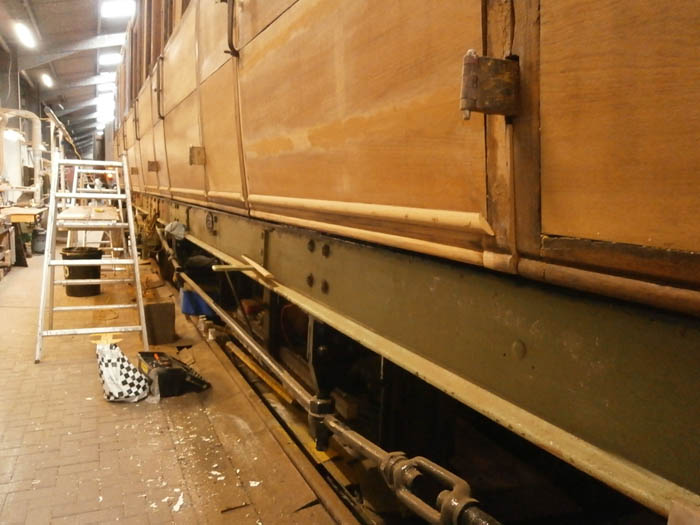 North side lower line of mouldings