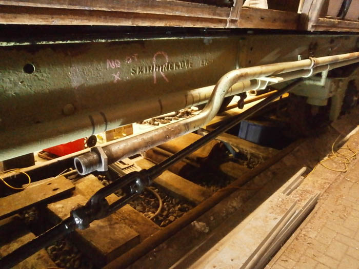 Removed part of steam pipe