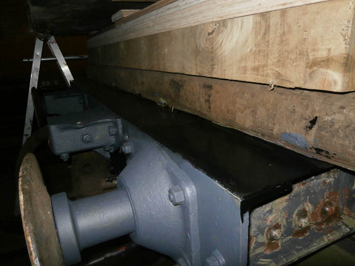 East end plate welded and painted