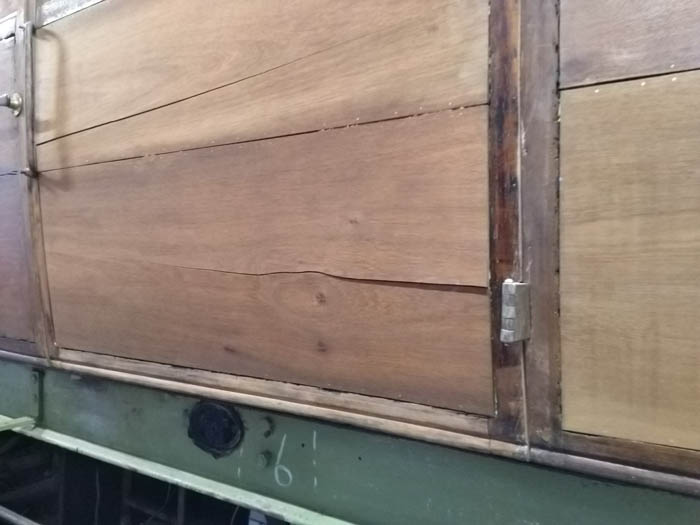 North side panel splits