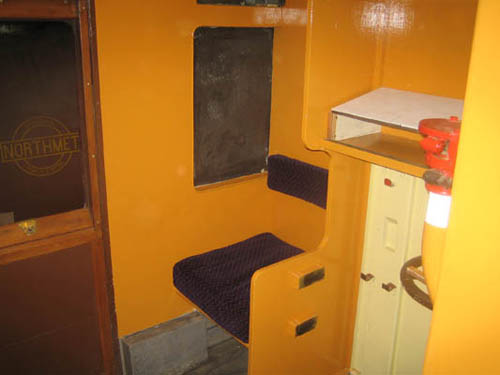 Guard's seat and desk