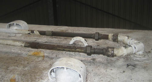 Repaired filler pipes