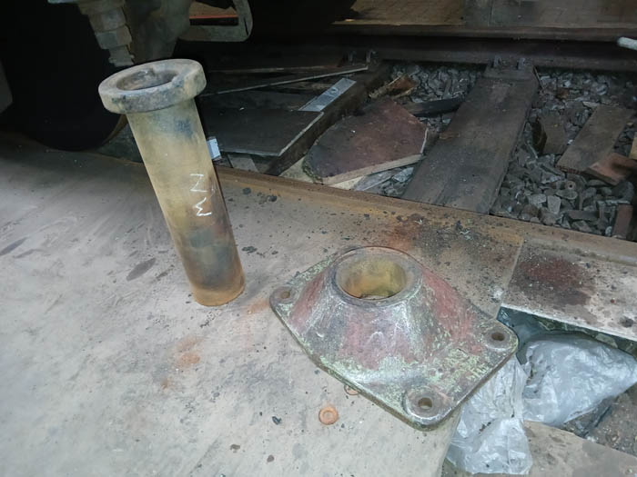 Removed buffer parts awaiting painting