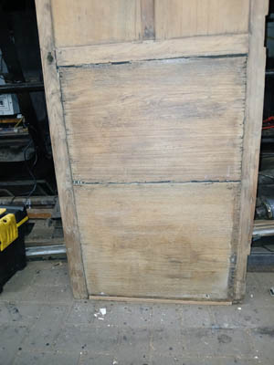 Filled holes on framing