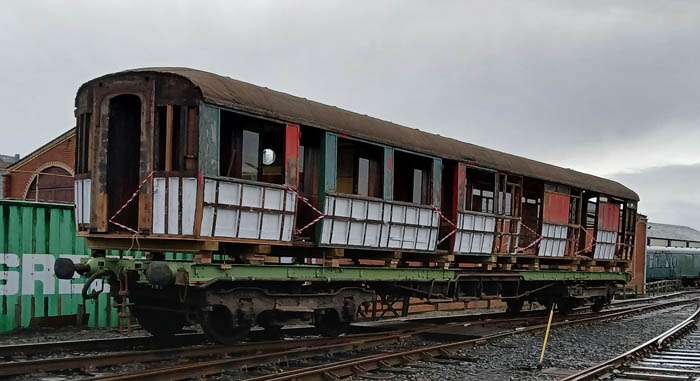 Out in the yard prior to sand blasting