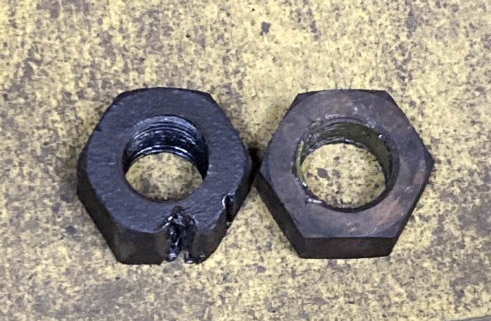 Original and replacement nuts